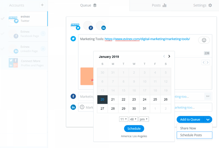 buffer social media posts scheduler