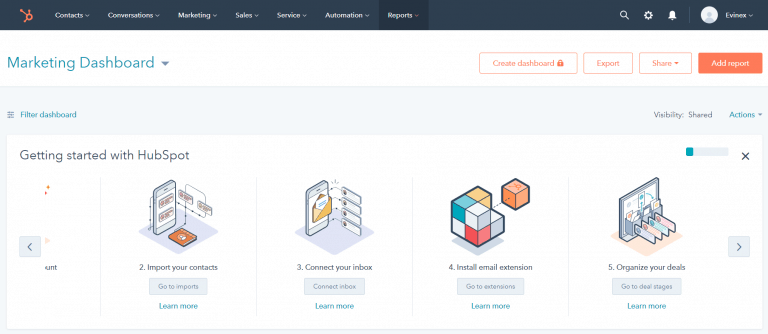 Marketing Tools: 57 Best Choices For Business Growth In 2023 Evinex Corporation | Staffing Agency hubspot crm marketing dashboard