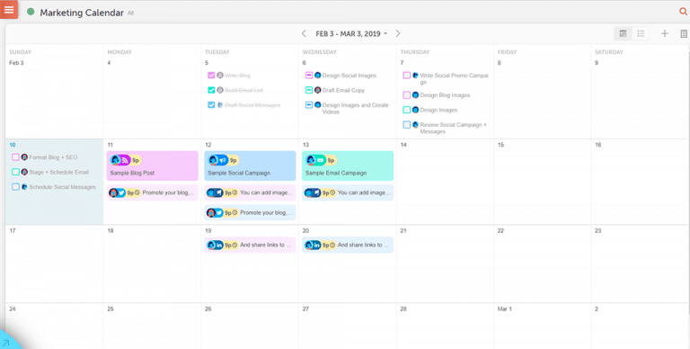 coschedule marketing calendar