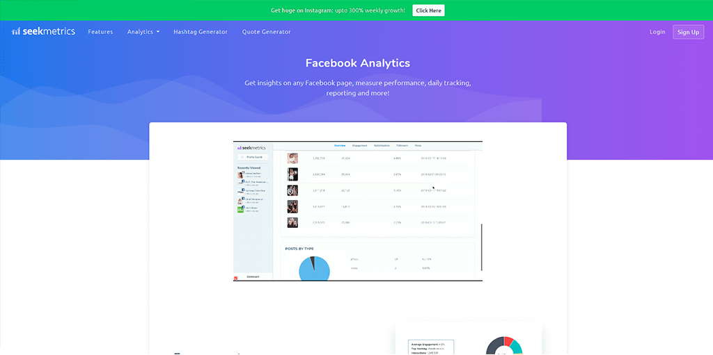 facebook analytics - seekmetrics