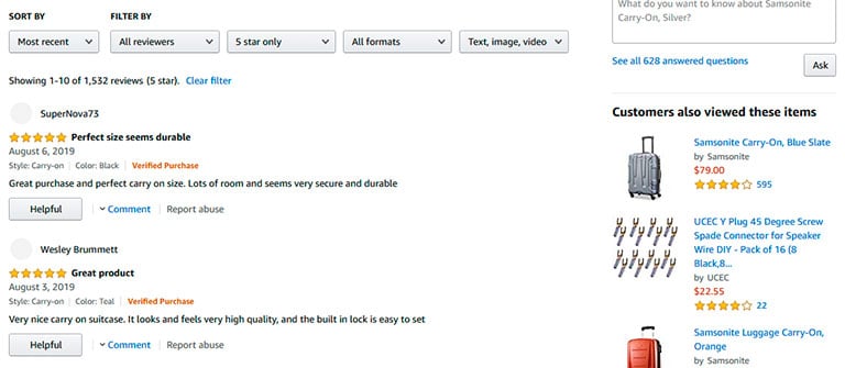 promotion strategy business plan example amazon's product with testimonials and reviews