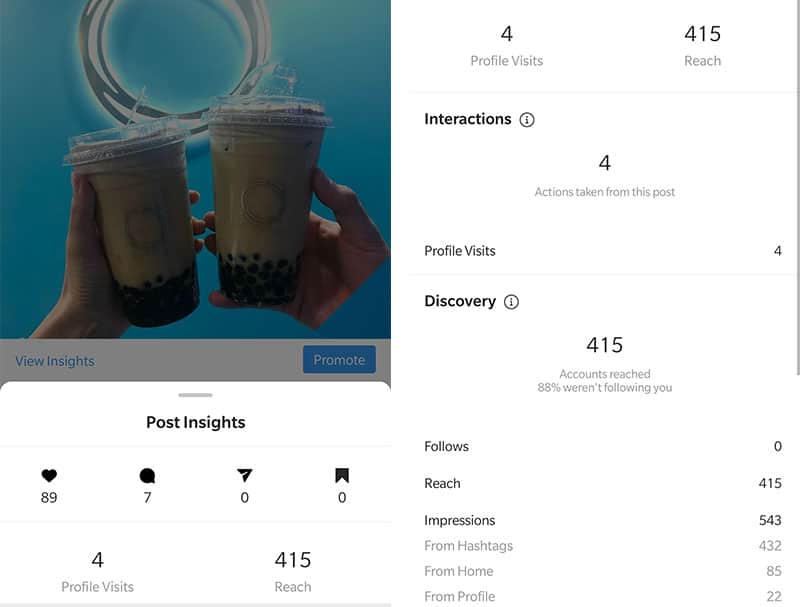 instagram insights individual post