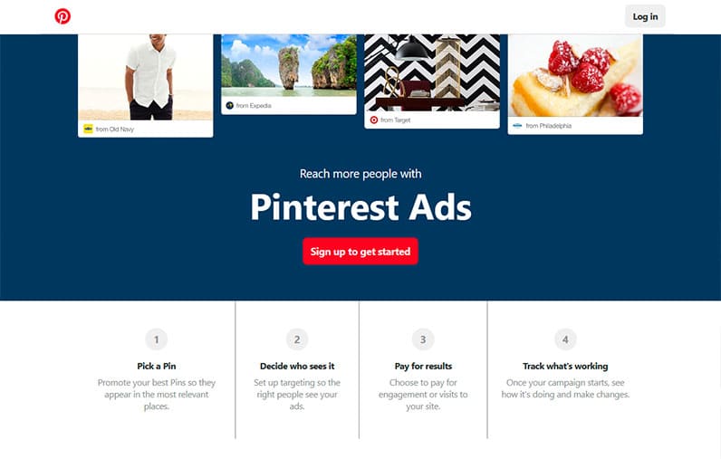 pinterest ads screenshot