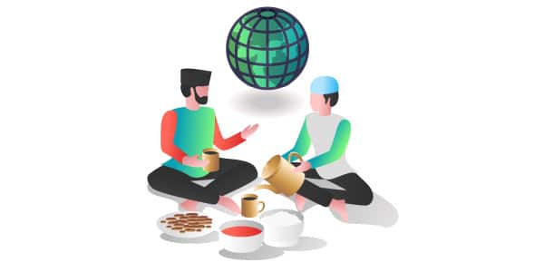 illustration islamic people