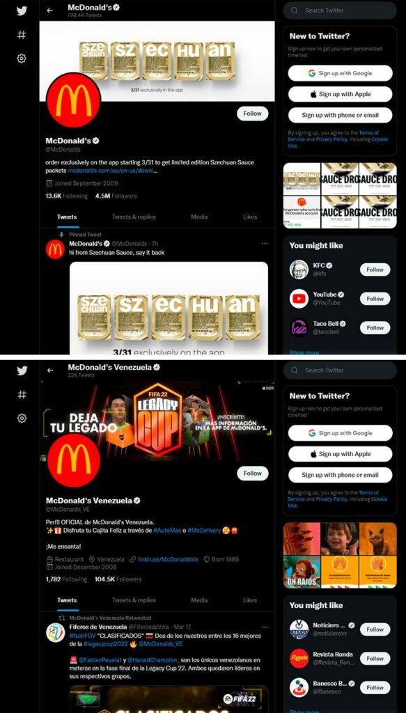 mcdonalds twitter screenshot