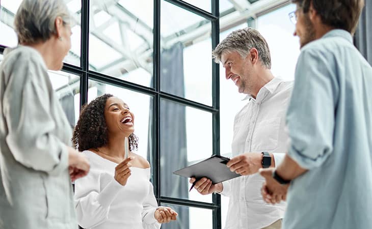 Product Manager Job Description: Guide, Template &Amp; Tips Evinex Corporation | Staffing Agency group of people smiling and working together