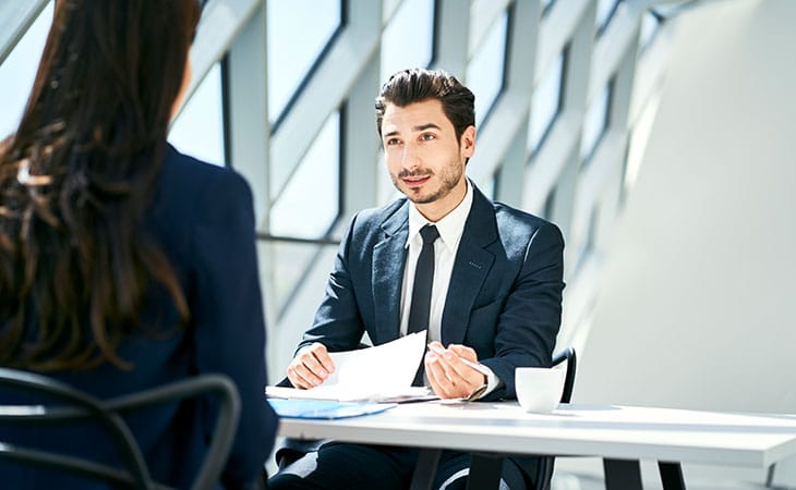 100+ Director Interview Questions - What To Ask + Answers Evinex Corporation | Staffing Agency job-interview-man-woman
