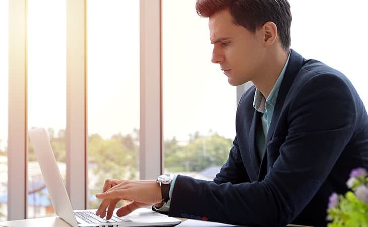 Engineer Job Description: How To, Tips, Templates &Amp; Examples Evinex Corporation | Staffing Agency man-using-laptop