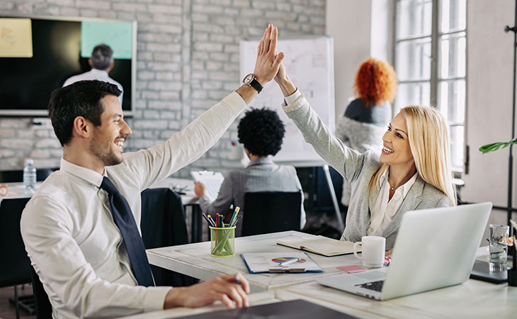 100+ Interview Questions For Managers &Amp; Interview Answers Evinex Corporation | Staffing Agency people-office-celebrating