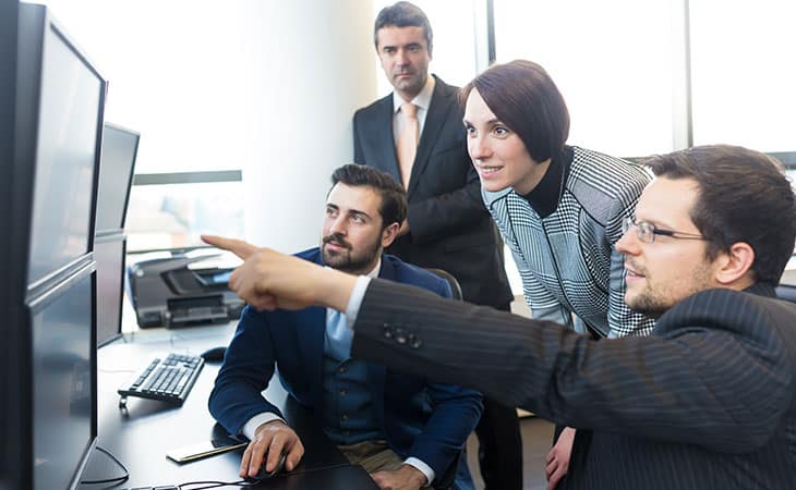100+ Interview Questions To Identify Top Product Owners Evinex Corporation | Staffing Agency group-office-workers-computers