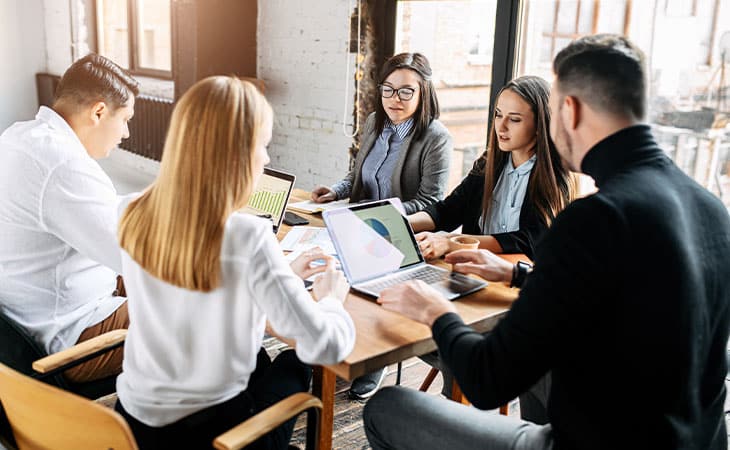 100+ Interview Questions To Identify Top Product Owners Evinex Corporation | Staffing Agency group-people-computers-sunlight