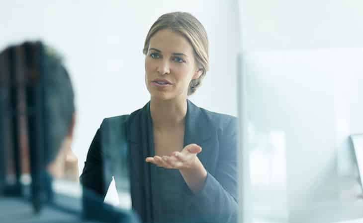 100+ Interview Questions To Identify Top Product Owners Evinex Corporation | Staffing Agency women-conversation-hand-open